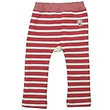 【H28年春物】 PuiPui(プイプイ) 裏毛ボーダーモンキーパンツ 90cm/RED NO.PP-162398