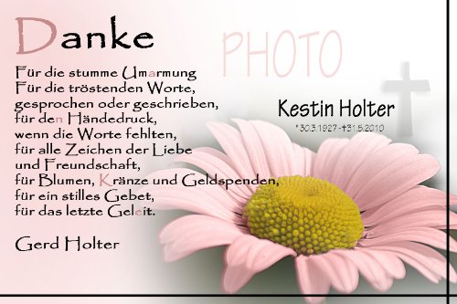 Individuelle Fotokarten als Dankeskarte