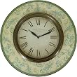 Old World Style Round Wall Clock- Sage Green