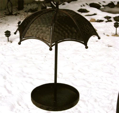Umbrella Bird Seed Feeder Iron NEW