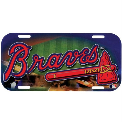 Atlanta Braves - Field High Def License Plate MLB Pro Baseball