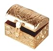 Wedding Ceremonial Arras, or 13-gold plated Coins, with Treasure Box: Imported and Hand-Made