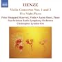 Henze: Violin Concertos Nos. 1 and 3; Five Night Pieces