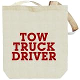 Tow Truck Driver Occupations Tote Bag (Beige, Canvas, Unisex)