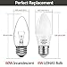 LOHAS® 6 Watt Dimmable LED Candle Light Bulb E26 base ,60W Equivalent LED Bulb, Daylight white 5000k,550lm,180 Degree Beam, LED Light Bulb ,Pack of 3
