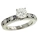 Ladies 6 Bezel Diamond Engagement Ring .20cttw(CZ ctr)