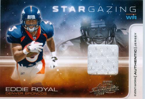 2008 Absolute Memorabilia Authentic Eddie Royal Game Worn Jersey Card