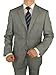 Bianco B Men's 3 Piece Suit Side-Vent Jacket Flat Front Pant Extra Trousers