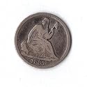 1837 Seated Liberty Half Dime