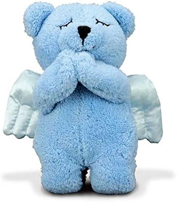 Brownlow Gift 84872 Plush Prayer Bear With Wings, Blue - 5.75 in.