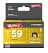 Arrow Fastener 591168BL Genuine T59 Insulated Black 1/4-Inch by 1/4-Inch Staples, 300-Pack