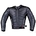 BLADE MOTORCYCLE RIDING ARMOR BIKER LEATHER JACKET BLACK