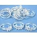 12 Silver Plated Charm Ring Beading Jewelry Beadery Rings Part