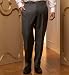 Info/Buy Collezione Pure Wool Flat Front Black & White Trousers