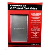 CnMemory 80GB External 2.5 Hard  Drive. USB 2.0 powered. High  quality aluminum housing. Steganos  Home Safe software. Compatible with  Windows 2000, XP and Vista. 2ys war