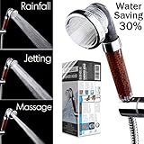 ★ SALE 2016 DEAL ★ Filtered Hand Held Shower Head Filtration, High Pressure Rainfall Spa Water Saving, Negative Ionic Ion Flow Filter Handheld Shower head. Purifies Water, Remove Chlorine