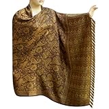 Handmade Two Sided Jamawar Wool Shawl In Paisley Design Wrap Dress For Her (Free Shipping) Shwl0175rr Handmade Two Sided Jamawar Wool Shawl In Paisley Design Wrap Dress For Her (Free Shipping) Shwl0175rr