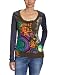 Desigual Damen Langarmshirt, 27T2539, Gr. 40 (spanische 42), Gr�n (Verde Botella 4009)