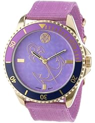 The Macbeth Collection Womens MBW028G-PU Pop Color Fashion Nylon Band Watch