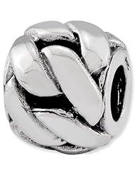 Reflection Beads Silver Braided Bali Bead