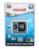 Maxell 16 GB Class 2 Micro SDHC Flash Memory Card with Adapter 502003