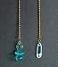Baby Nursery Pacifier Safety Pin BLUE Ceiling Fan Light Pull SET