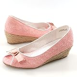 Bamboo Want26 Espadrilles 7.5 Pink