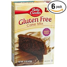 Betty Crocker Gluten Free Devil's Food Cake Mix, 15-Ounce Boxes (Pack of 6)
