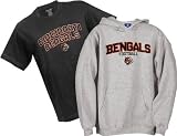 Cincinnati Bengals Youth Belly Banded Hooded Sweatshirt and T-Shirt Combo Pack