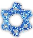 Hanukah: Electric Garland Star of David Chanukah Window Decoration