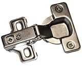 Concealed Cabinet Hinge, 1/2 inch Overlay, self-closing. Press in cup