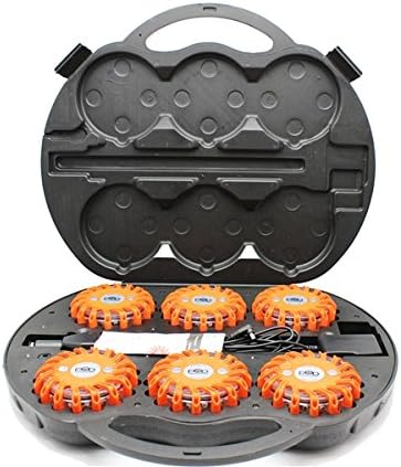 Power on Demand FL-14-001-RD LED Rechargeable Flare Kit, Red, 6 Piece