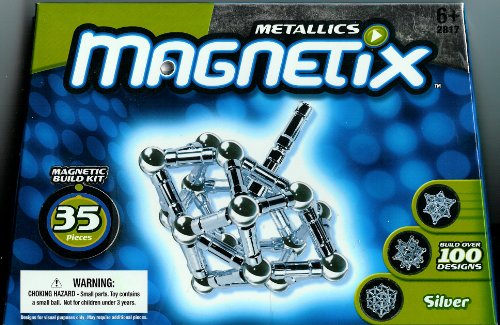 Magnetix 35 Count Silver Metallic Set