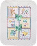 Baby Hugs Baby Square Quilt Stmpd X-Stitch