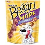 Purina Brand Dog Snack * Begin Strips Dog Treats * Bacon Flavor * Quick Zip Bag * (Net weight. 32 oz) * Large bag £ 2 * Great Value 