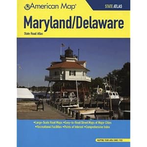 American Map Maryland Delaware State Road Atlas by American Map Corp