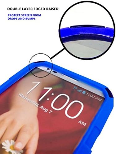 Cover-U® Samsung Galaxy Ace Style S765C Extreme Rugged Dual Layer Kickstand Combo Case with Belt clip Holster Blue/Black Included [Free Premium Screen Guard + Free Cover U (TM) Stylus Pen + Anti-Dust Plug]