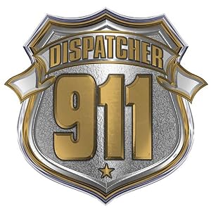 911 Dispatcher Shield Reflective Decal - 4 in. Decal