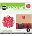 Hip In a Hurry 3D Decor Clock Kits 11 Inch -Red & White Flower
