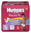Huggies Supreme Natural Fit, Size 5, Super Mega, 52-Count (Pack of 2)