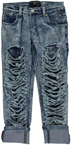 Thrill Big Girls' "Melrose" Slim Fit Jeans - blue wash, 10