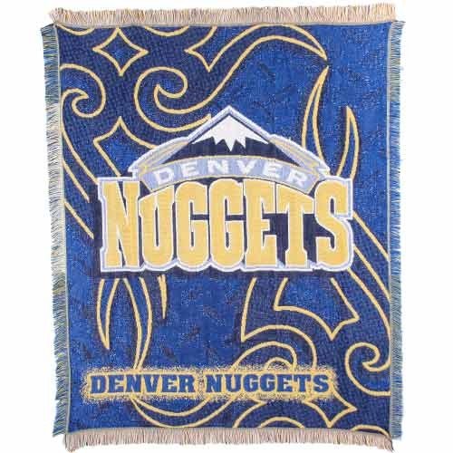 Denver Nuggets NBA Triple Woven Jacquard Throw (Tattoo Series) (48x60")