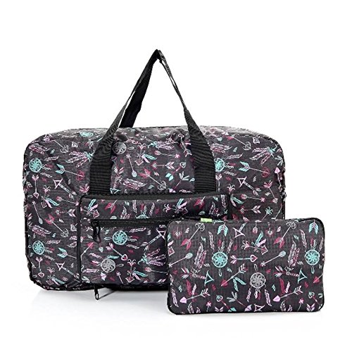 Folding Holdall Travel Bag Love Arrows Print - Hand Luggage Size