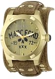 Marc Ecko Men's E13514G2 The Rock Brown Leather Cuff Watch