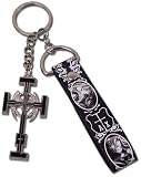 Trinity Blood: Vultures Cross with Ax Strap Key Chain