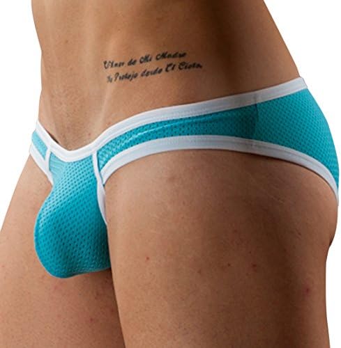 Men's Low Rise Mini Y-front Briefs Bikini Underwear with Pouch