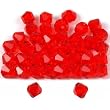 40 Light Siam Bicone Swarovski Crystal Beads 5301 4mm