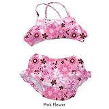 Bikini Pink Flower 6-12 mos.