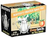 Bostons Tea Orange Spice Tea, 16-Count Tea Bags (Pack of 6)