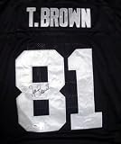 Tim Brown Autographed Oakland Raiders Black Jersey PSA/DNA